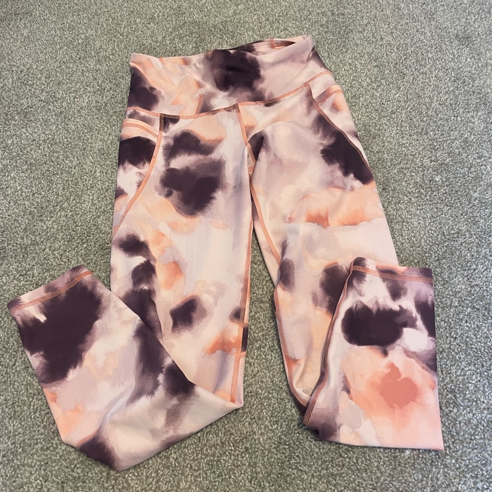 Old Navy Watercolor Workout Leggings